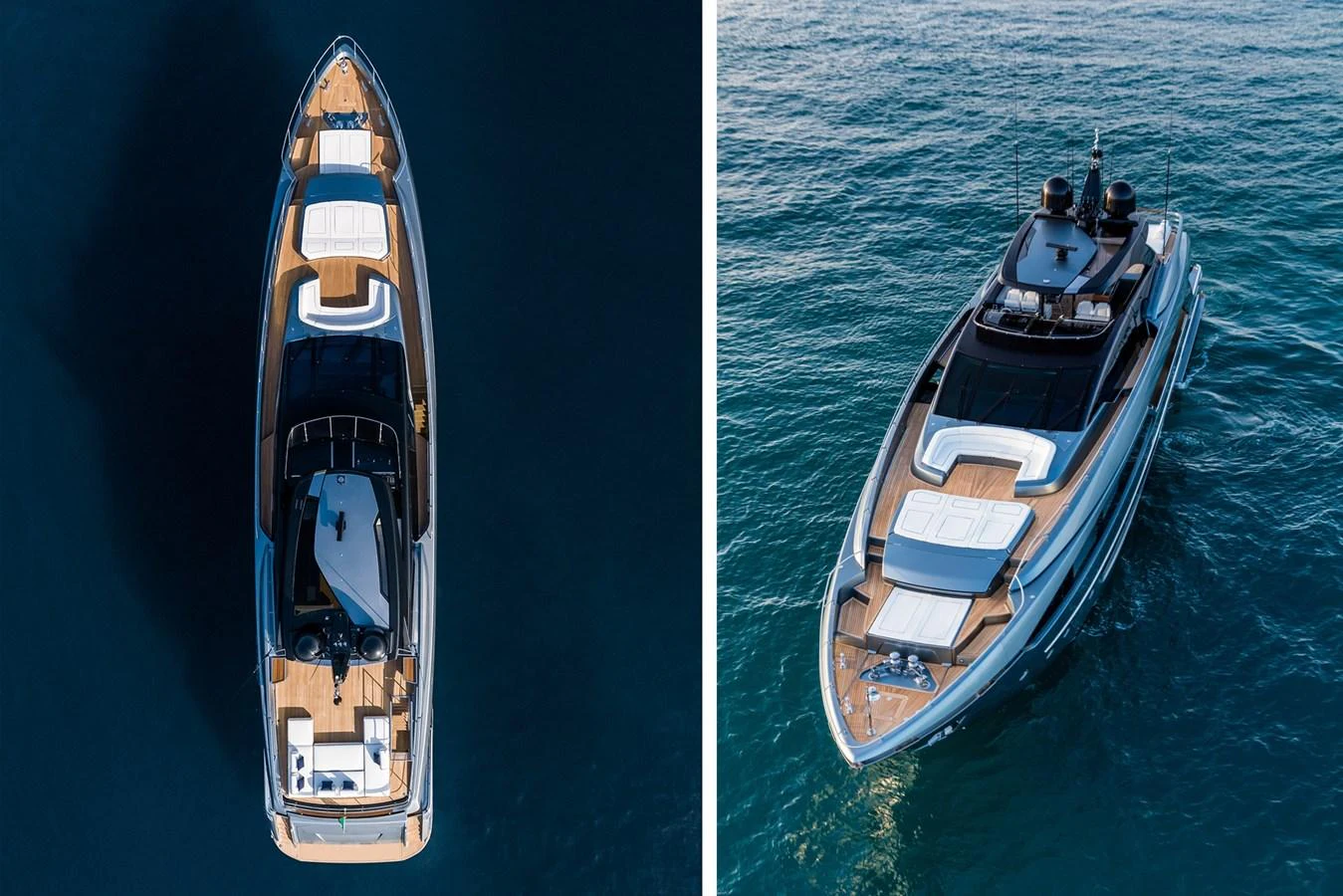 a boat and a boat on the water aboard RIVA 110/27 DOLCEVITA Yacht for Sale