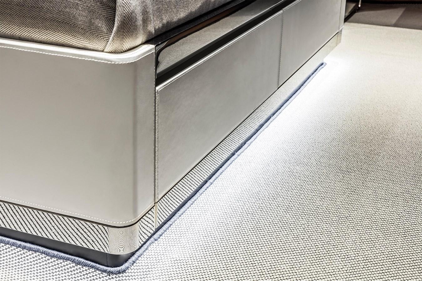 a close-up of a chair aboard RIVA 90' ARGO   Yacht for Sale