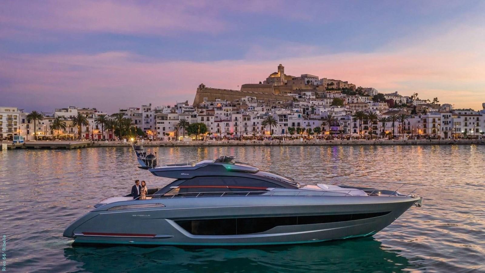 a boat on the water aboard 66' RIBELLE   Yacht for Sale
