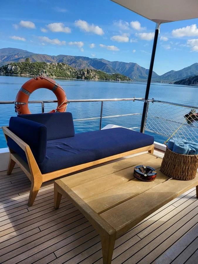 a boat on the water aboard R.DARENBEN Yacht for Sale