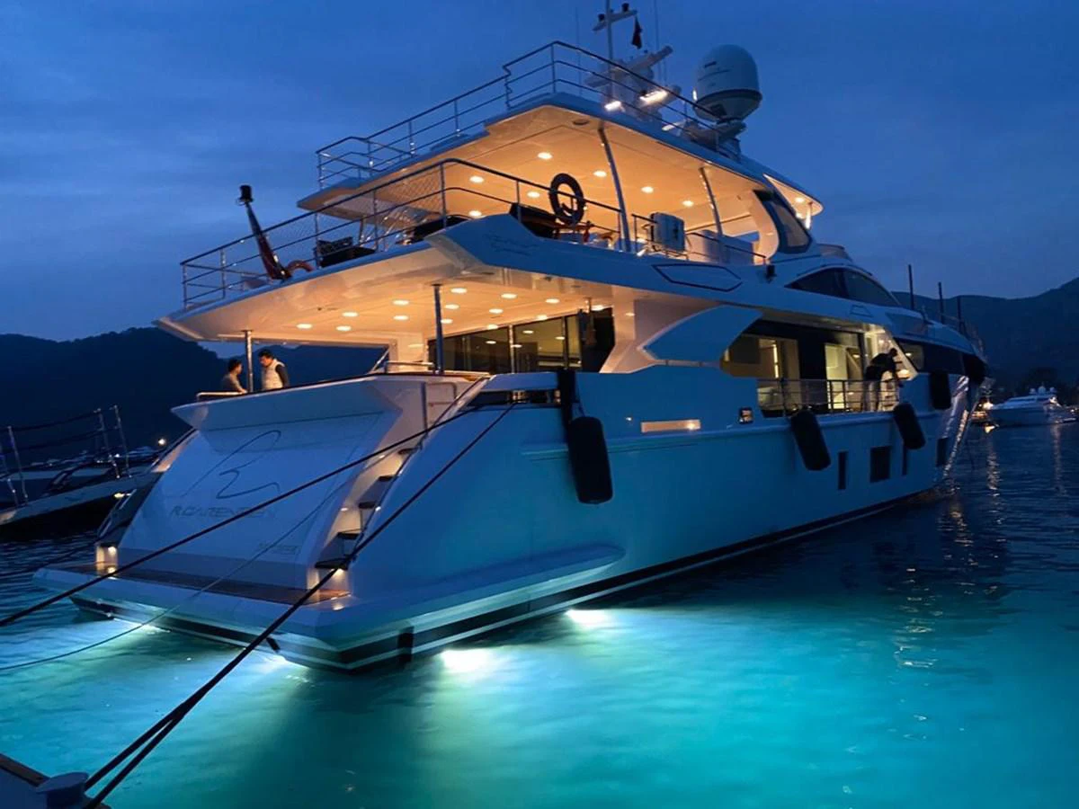 a boat in the water aboard R.DARENBEN Yacht for Sale