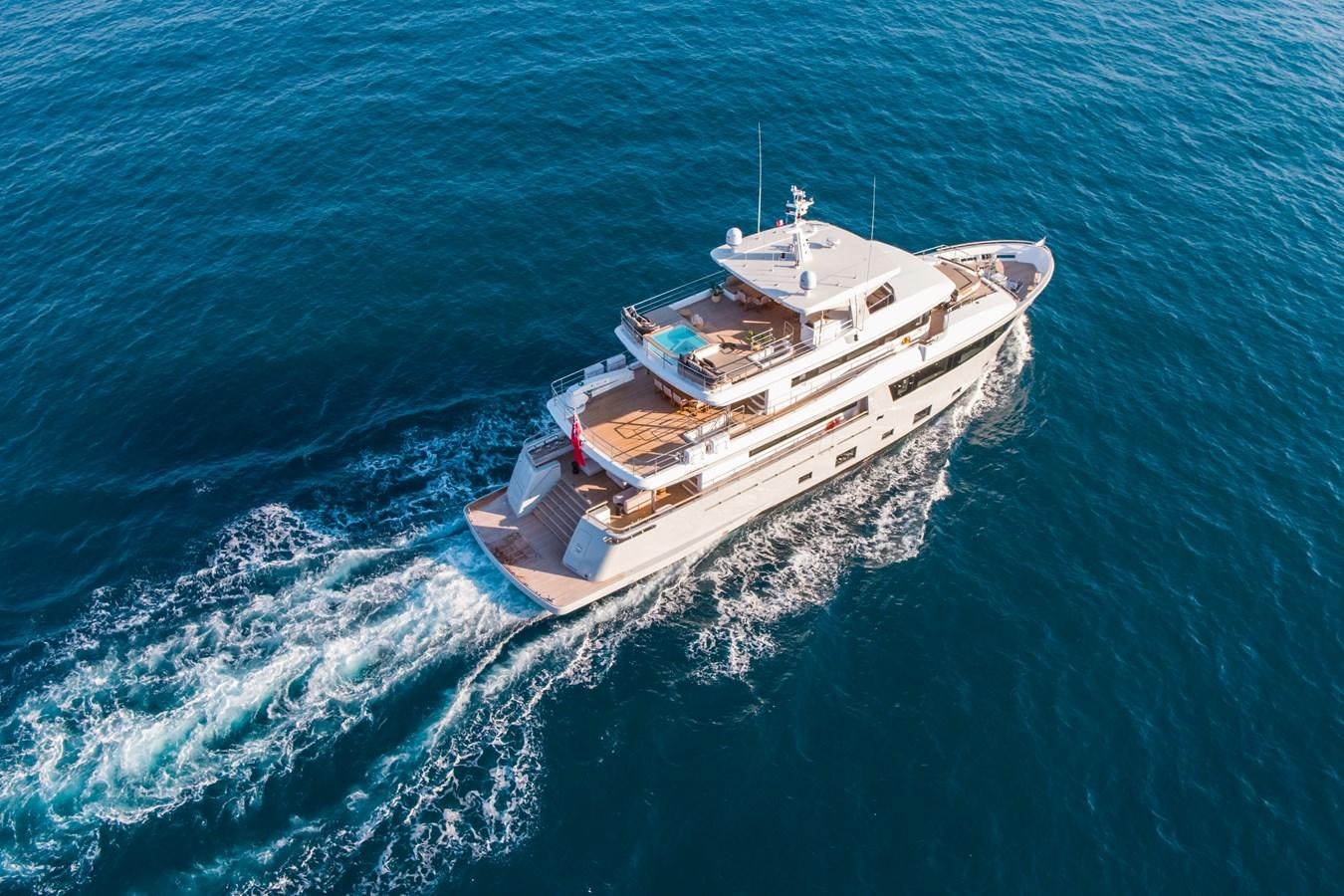 a ship in the ocean aboard SABAI Yacht for Sale
