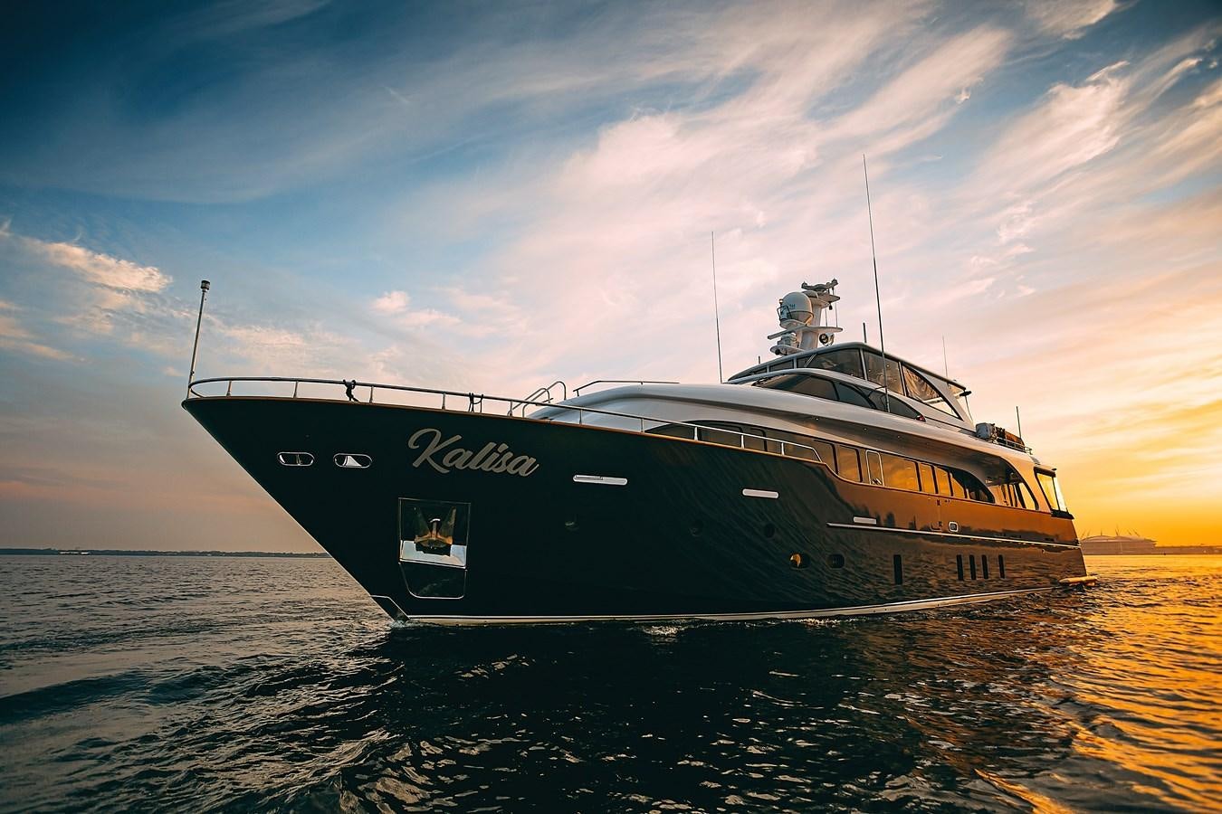 a boat on the water aboard KALISA Yacht for Sale