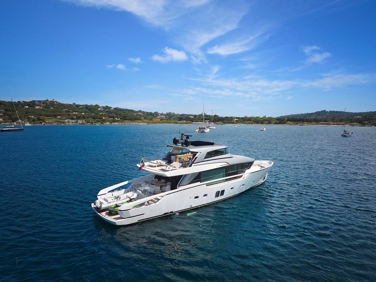 a boat on the water aboard OCEAN 6 Yacht for Sale