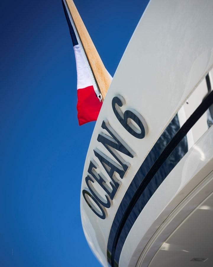 a close-up of a rocket aboard OCEAN 6 Yacht for Sale