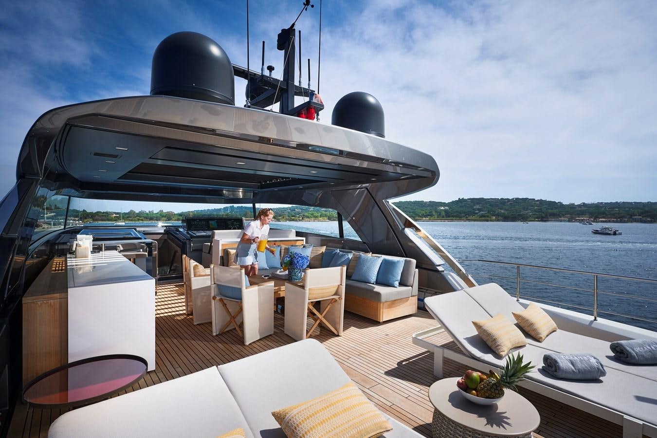 a boat on the water aboard OCEAN 6 Yacht for Sale
