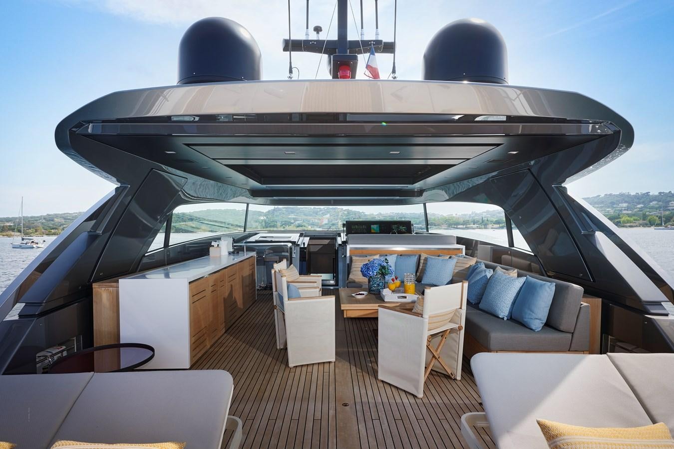 a boat on the water aboard OCEAN 6 Yacht for Sale