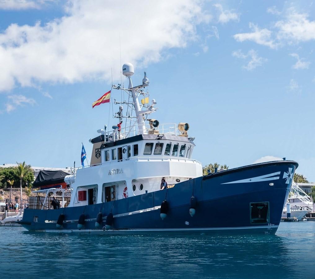 a boat on the water aboard ASTRA Yacht for Sale