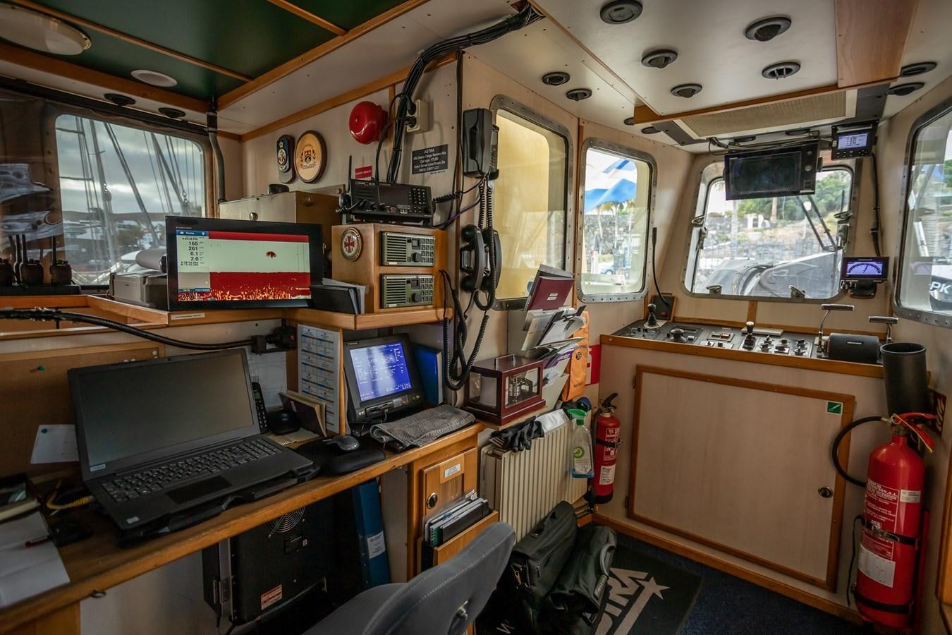 a train with computers aboard ASTRA Yacht for Sale