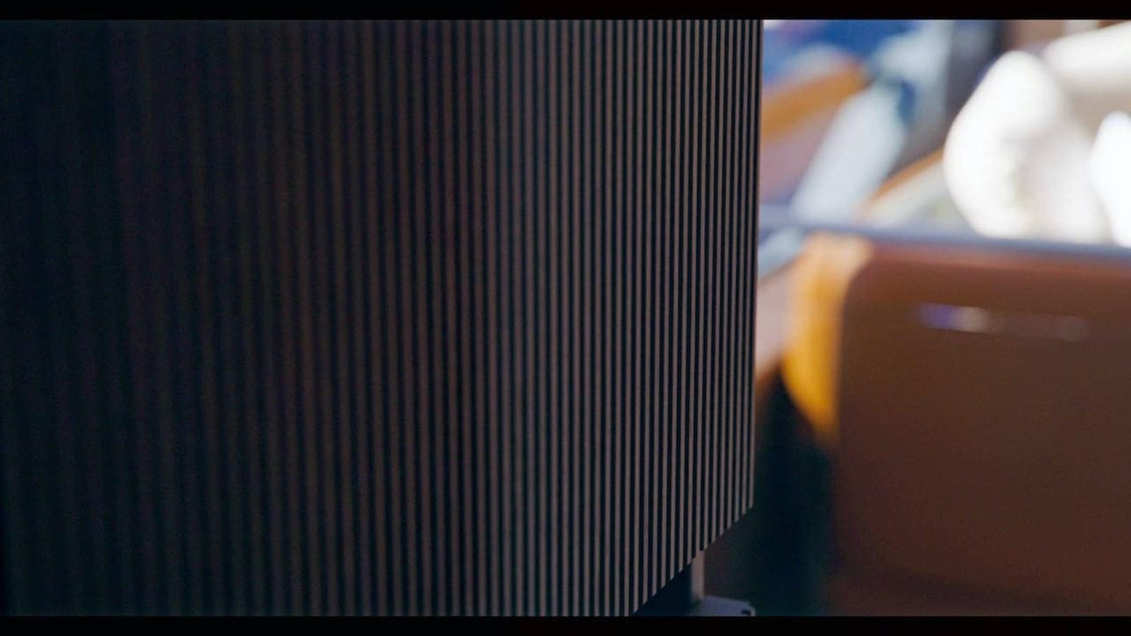 a close up of a black curtain aboard ROCKSTAR Yacht for Sale