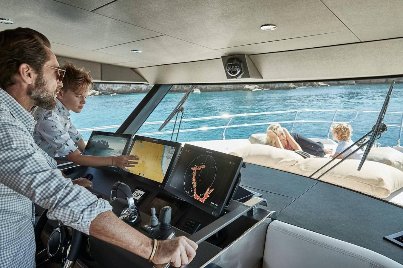 a group of people in a boat aboard ROCKSTAR Yacht for Sale