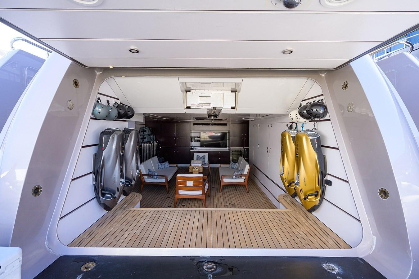 inside of a vehicle aboard STARSHIP Yacht for Charter