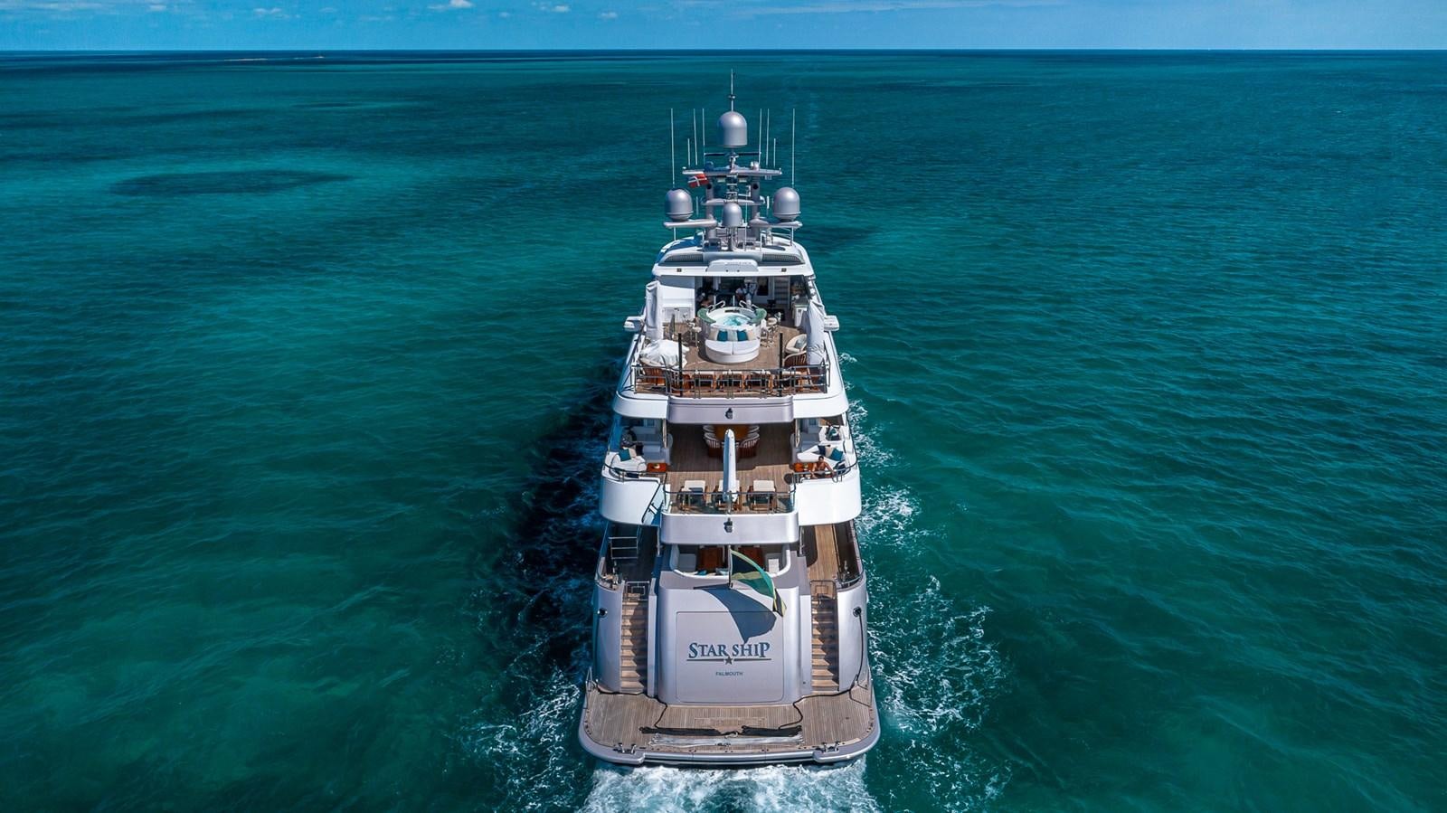 a ship in the water aboard STARSHIP Yacht for Charter