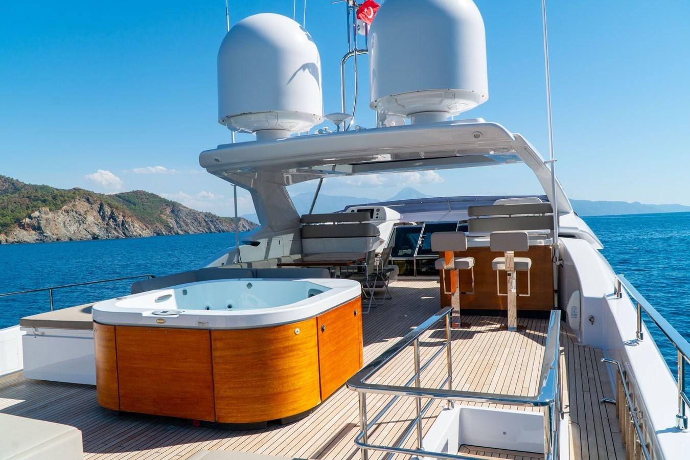 a boat on a body of water aboard ARES Yacht for Sale