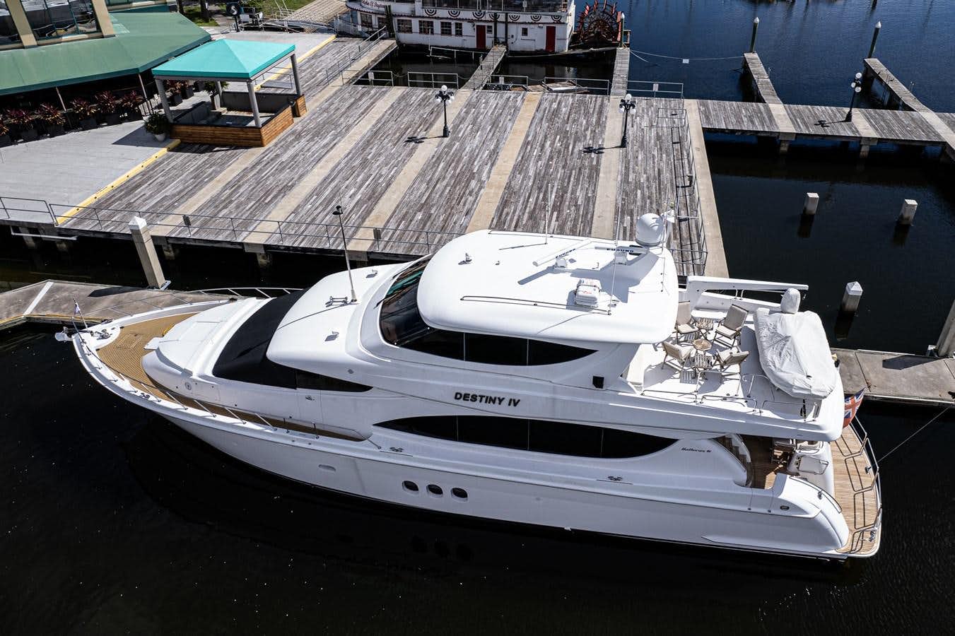 a boat on the water aboard DESTINI IV Yacht for Sale
