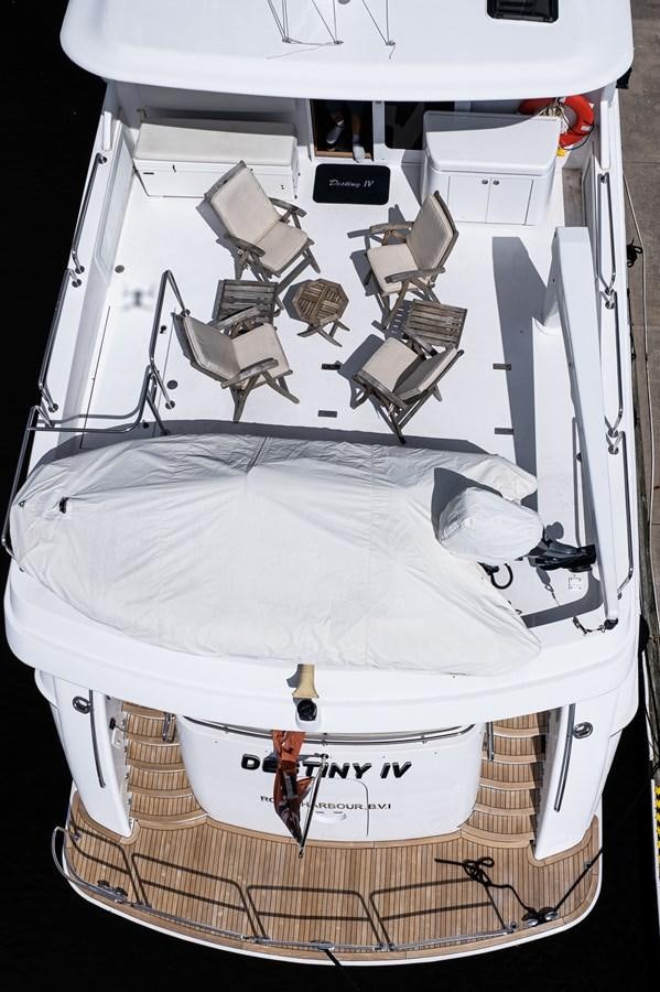a white bag with a white cover aboard DESTINI IV Yacht for Sale