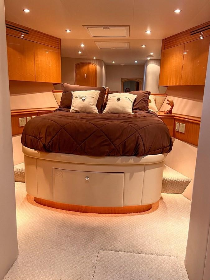 a bed in a room aboard DESTINI IV Yacht for Sale