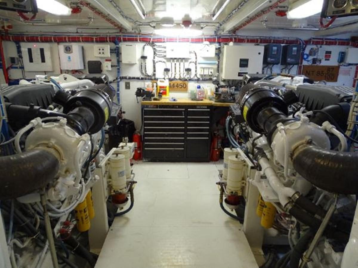 a room full of tires aboard DESTINI IV Yacht for Sale
