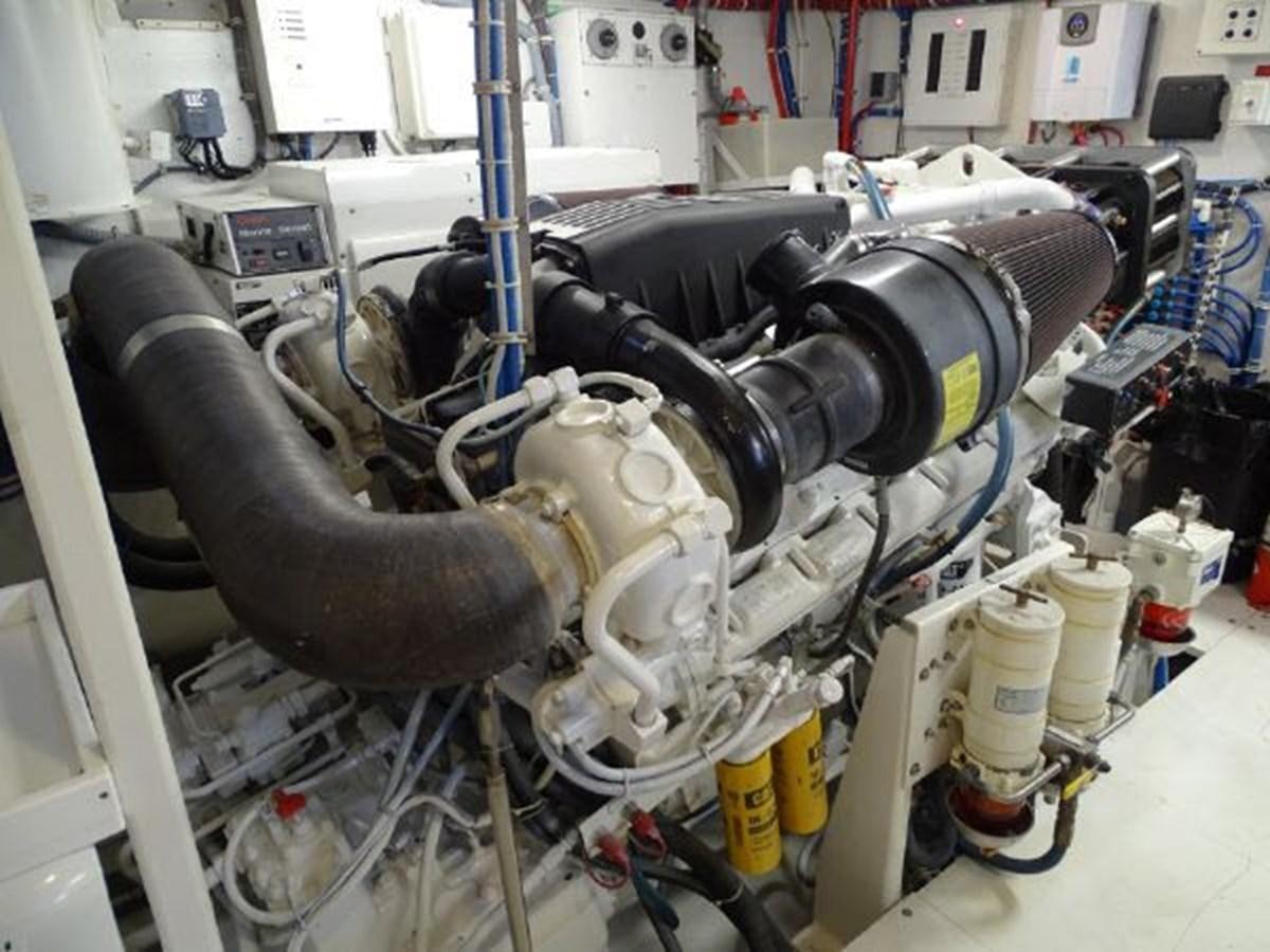 a machine with a large metal pipe aboard DESTINI IV Yacht for Sale