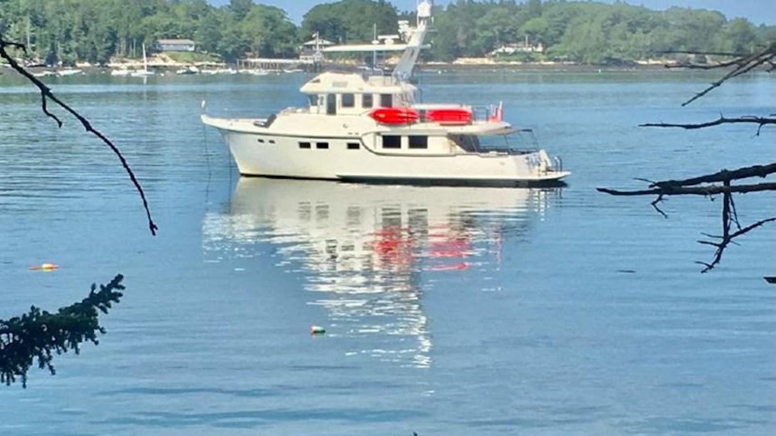 a boat on the water aboard WORKNOT Yacht for Sale