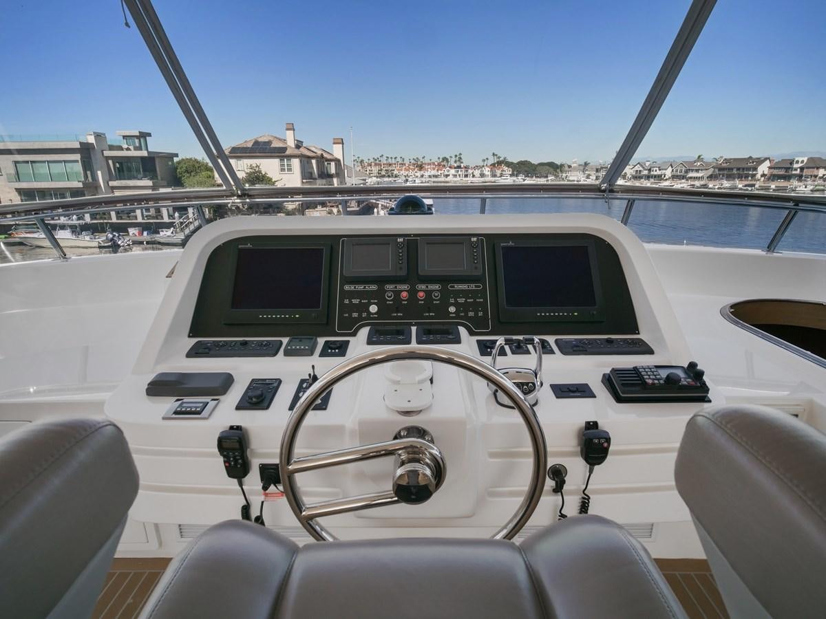 the inside of a car aboard SEASEID Yacht for Sale