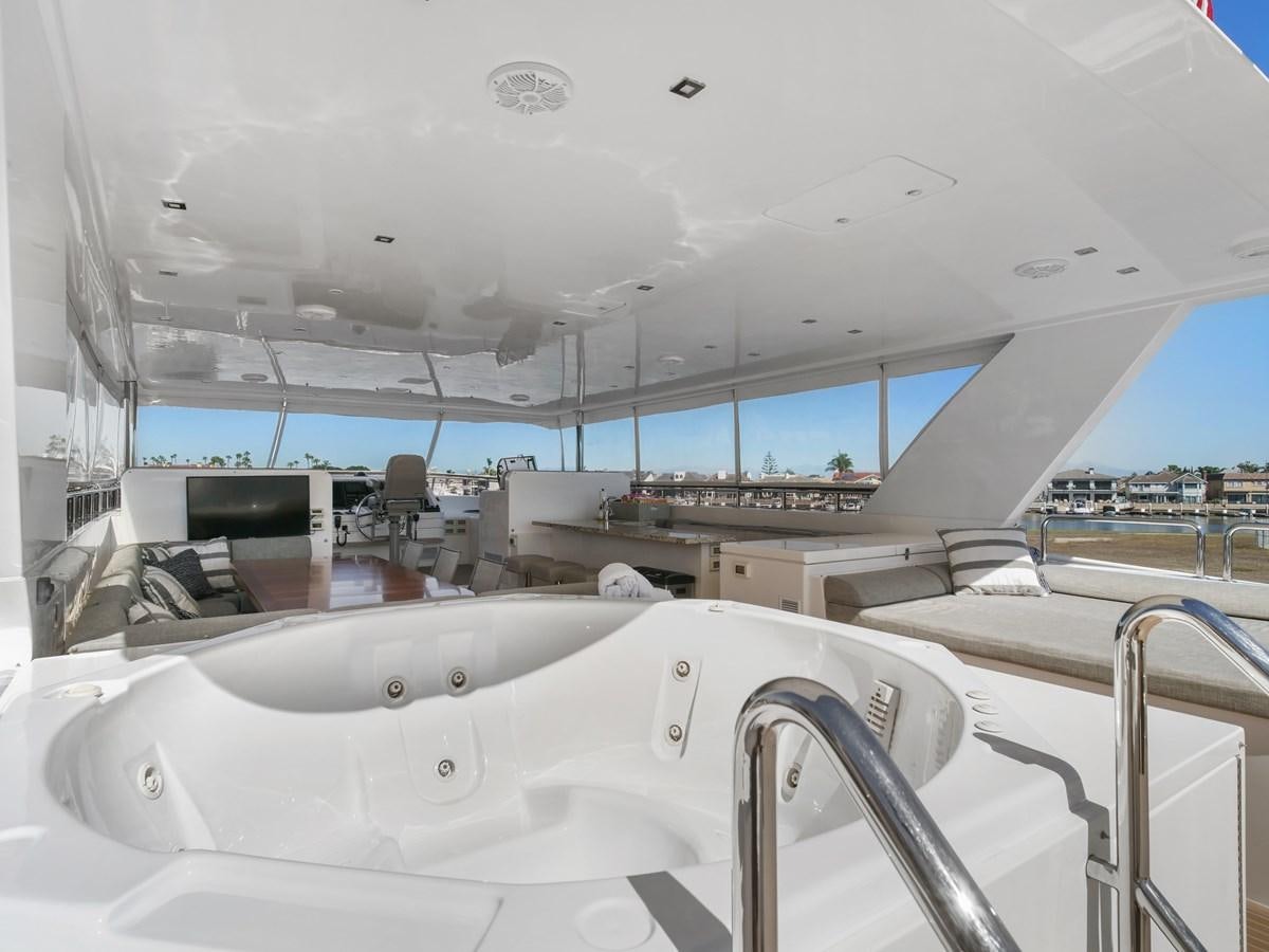 a large white space ship aboard SEASEID Yacht for Sale