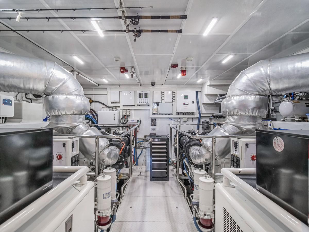 a room with several machines aboard SEASEID Yacht for Sale