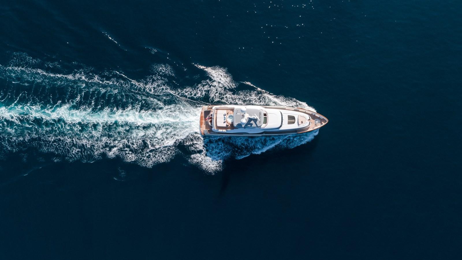 a boat on the water aboard SOLIS Yacht for Sale