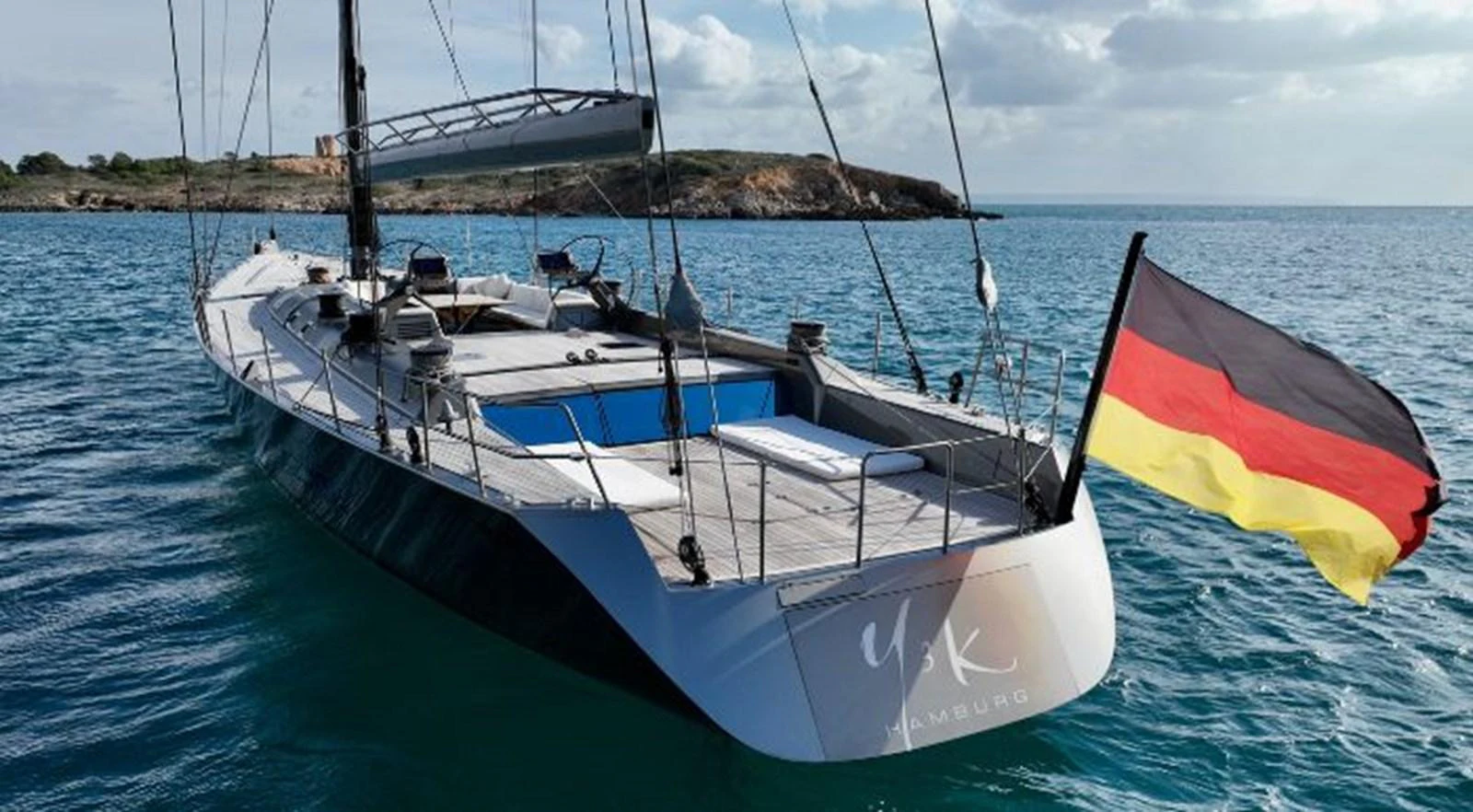 a boat on the water aboard Y3K Yacht for Sale
