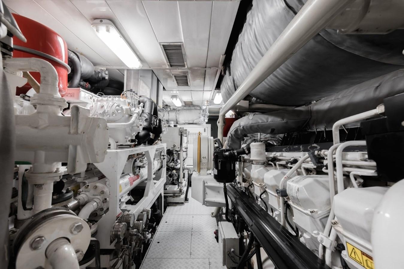 a room with machinery aboard BELLE ANNA Yacht for Sale