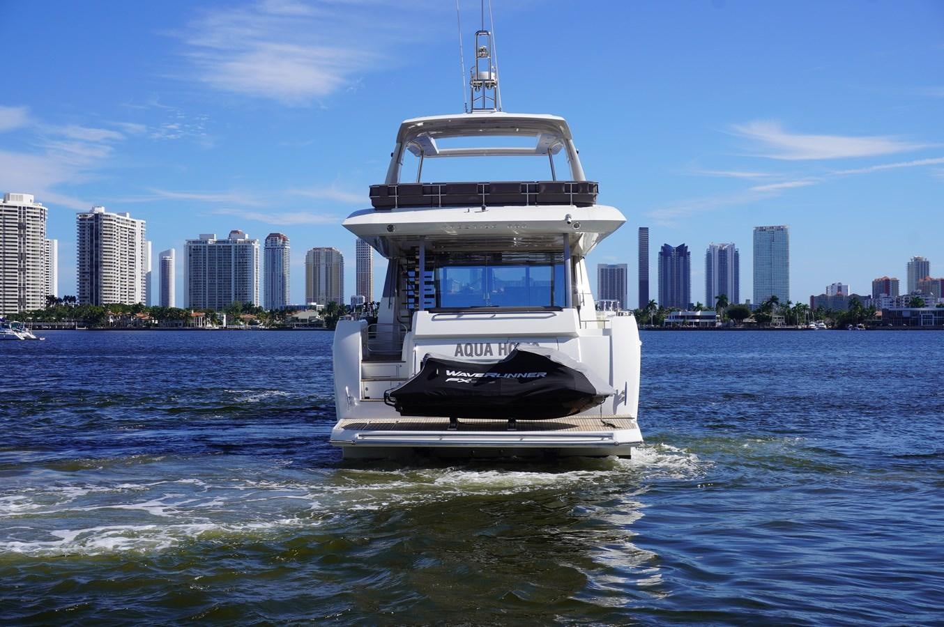 a boat in the water aboard 2017 PRESTIGE 680  Yacht for Sale