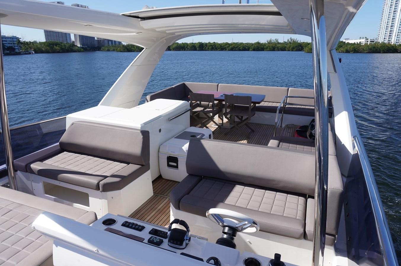 a boat on the water aboard 2017 PRESTIGE 680  Yacht for Sale