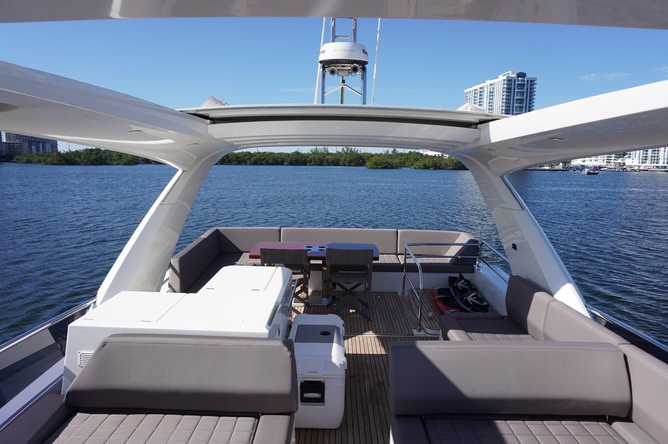 a boat on the water aboard 2017 PRESTIGE 680  Yacht for Sale