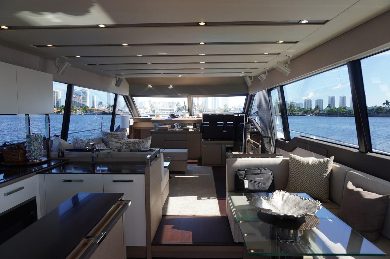 inside of a car aboard 2017 PRESTIGE 680  Yacht for Sale