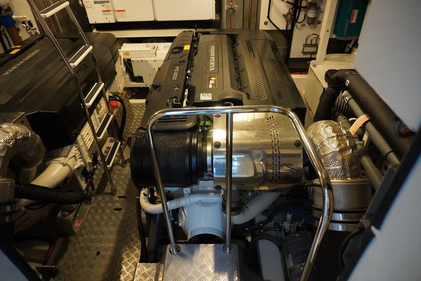 a machine in a factory aboard 2017 PRESTIGE 680  Yacht for Sale