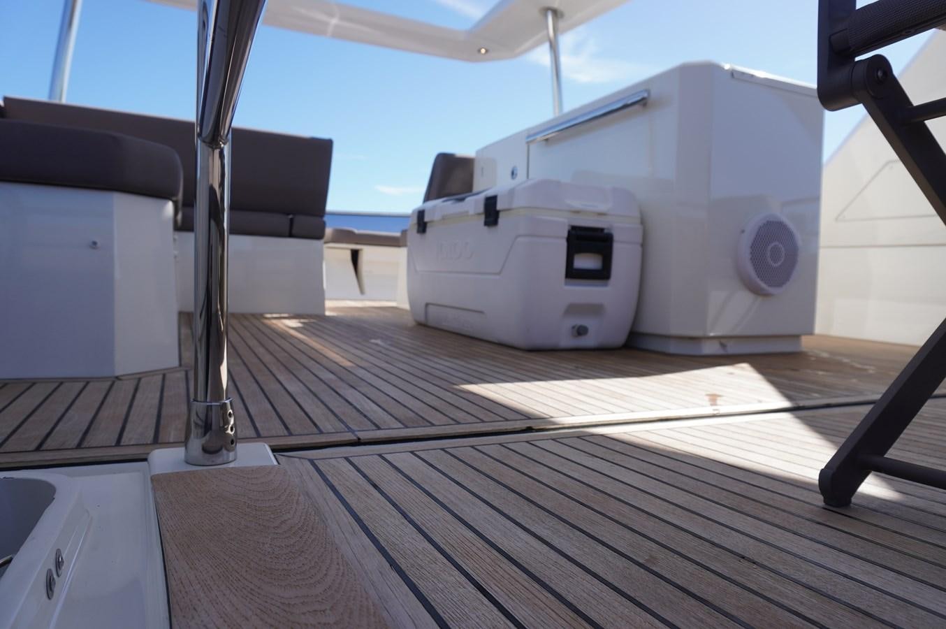 a machine on the floor aboard 2017 PRESTIGE 680  Yacht for Sale