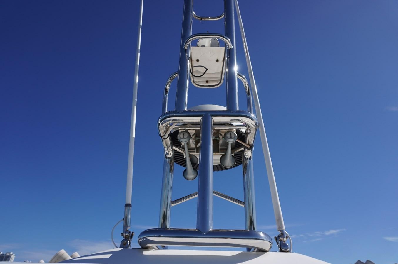 a machine on the blue sky aboard 2017 PRESTIGE 680  Yacht for Sale