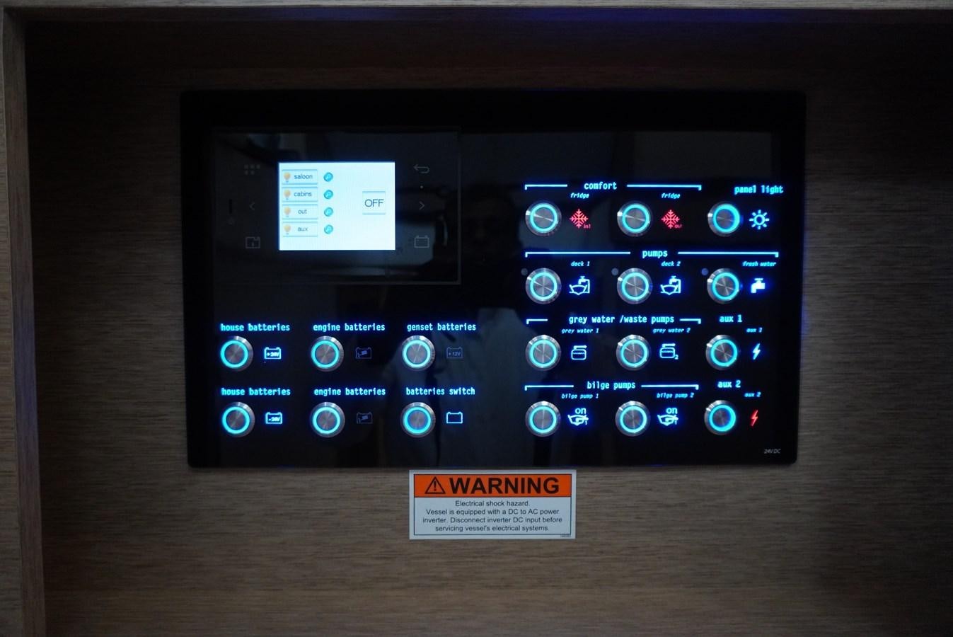graphical user interface aboard 2017 PRESTIGE 680  Yacht for Sale