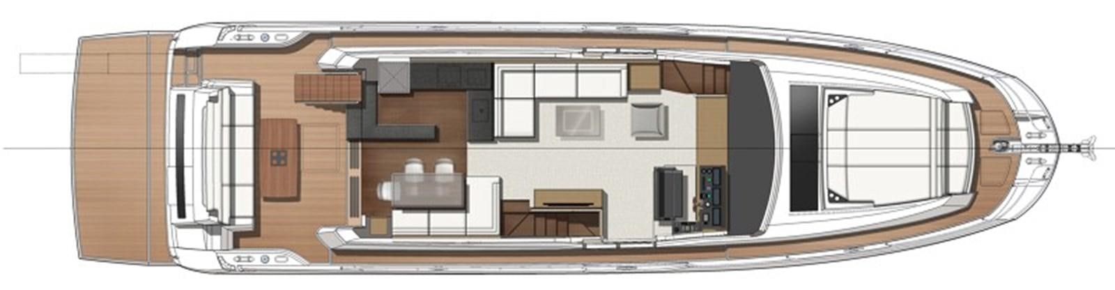 diagram aboard 2017 PRESTIGE 680  Yacht for Sale
