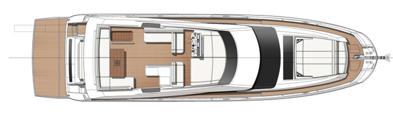 diagram aboard 2017 PRESTIGE 680  Yacht for Sale