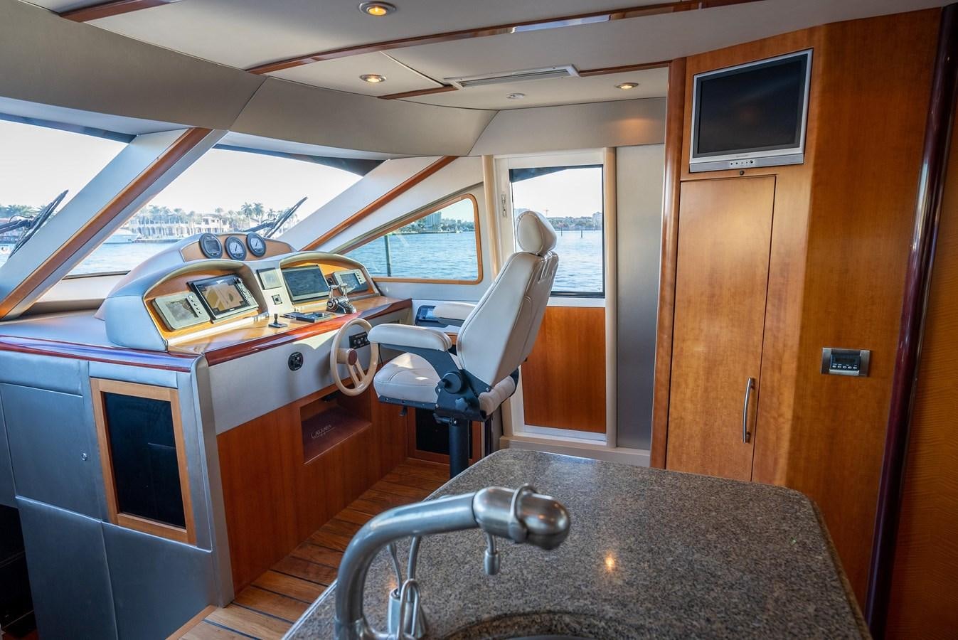 inside of a car aboard COMPROMISE Yacht for Sale