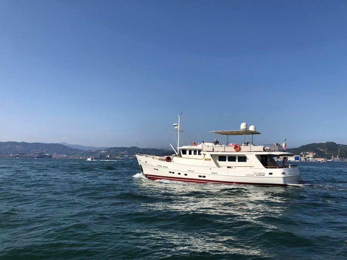 a boat in the water aboard ORION  Yacht for Sale
