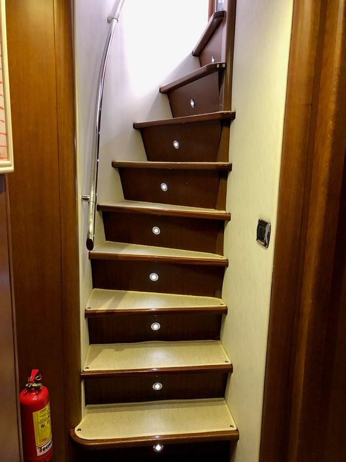 a wooden shelf with a shelf aboard ORION  Yacht for Sale