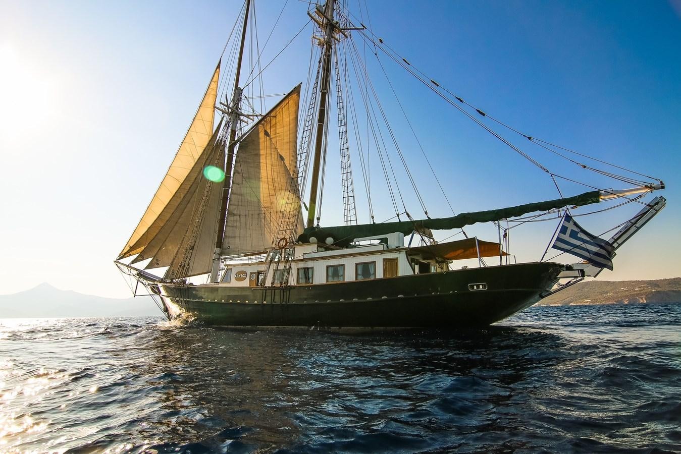 a boat on the water aboard ARKTOS Yacht for Sale