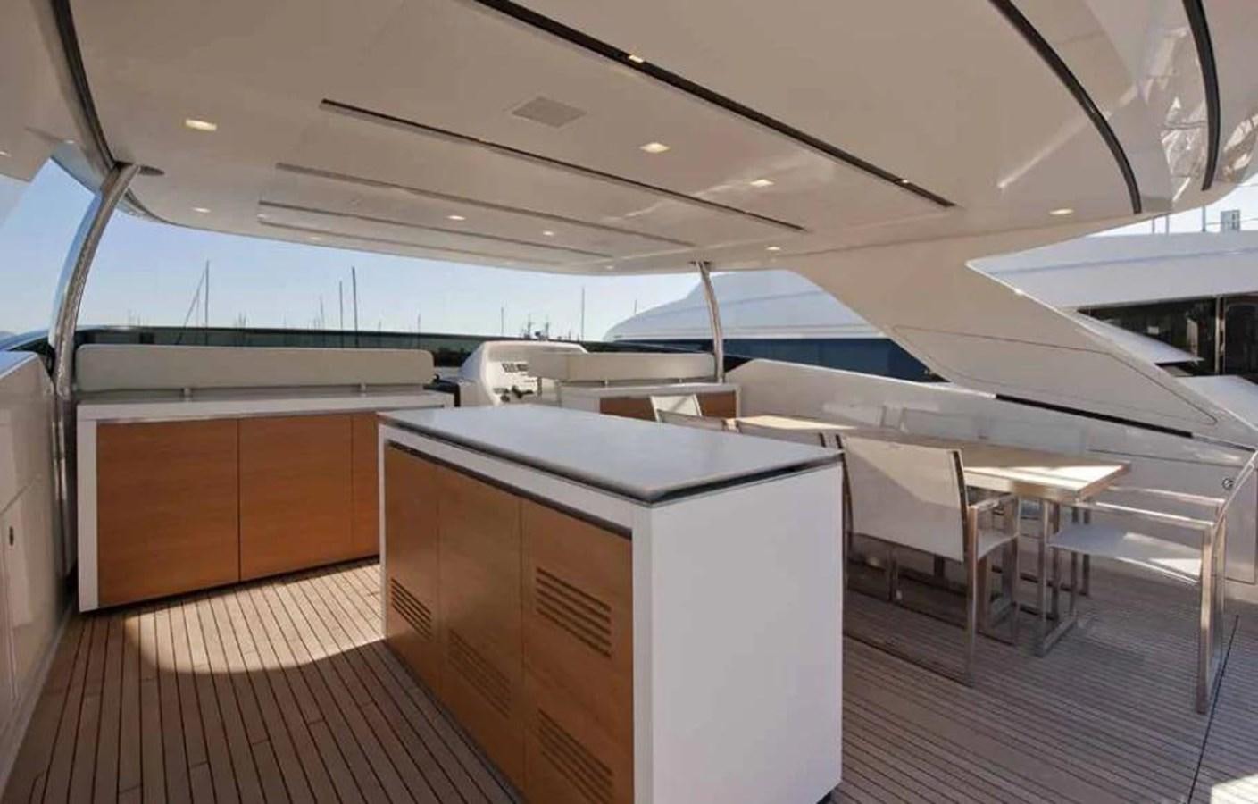 an airplane with desks and chairs aboard MUMA Yacht for Sale