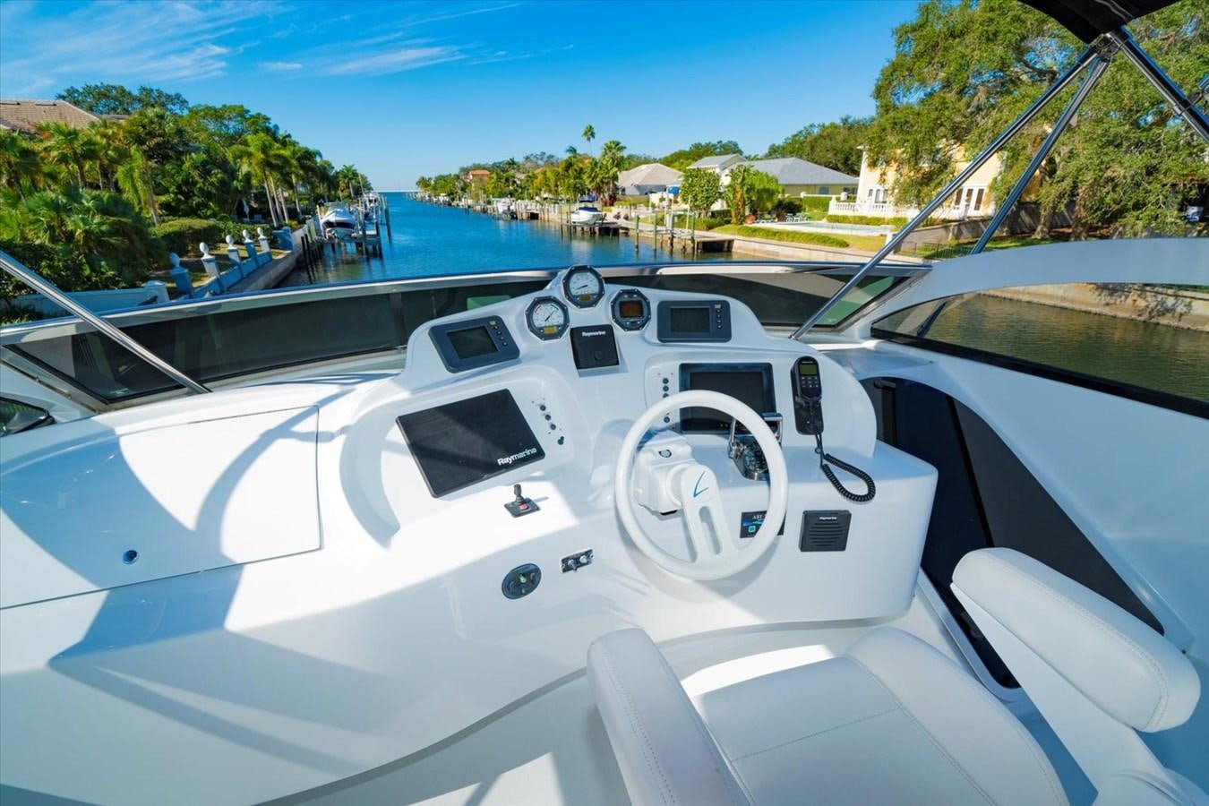 the inside of a car aboard GOLDEN LADY Yacht for Sale