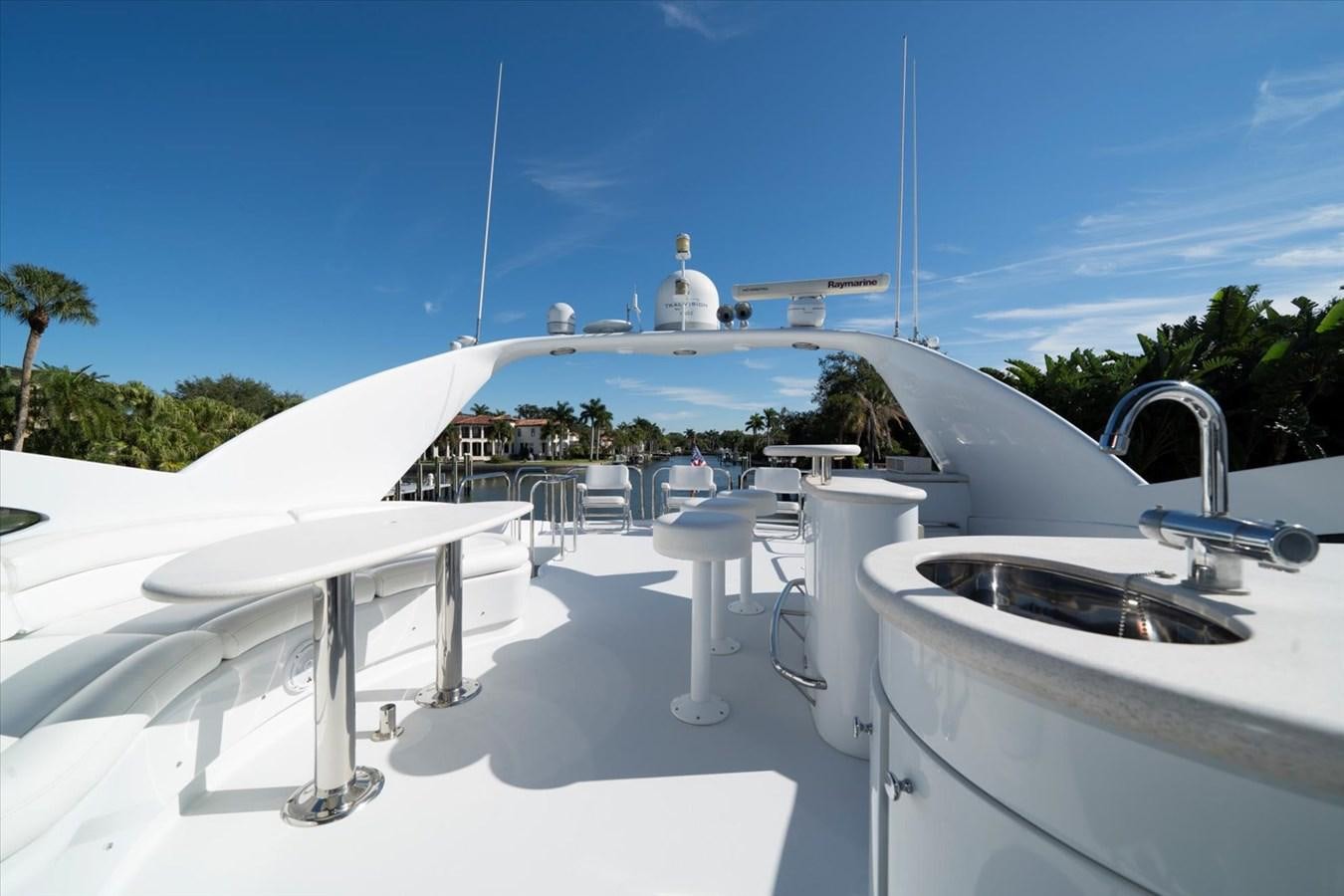 a white building with a white roof aboard GOLDEN LADY Yacht for Sale