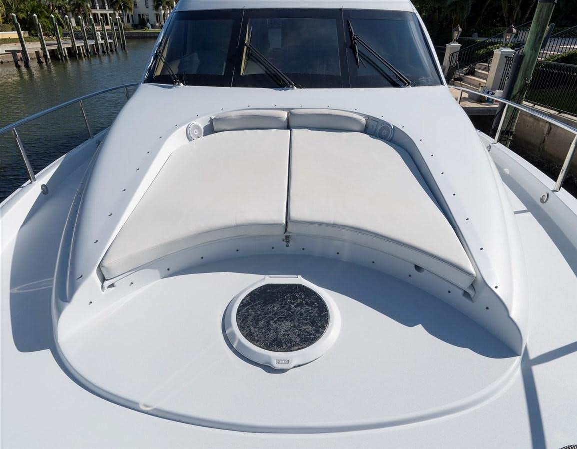 a white car with a plant in the back aboard GOLDEN LADY Yacht for Sale