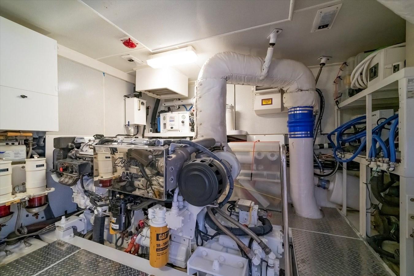 a room with machinery and pipes aboard GOLDEN LADY Yacht for Sale