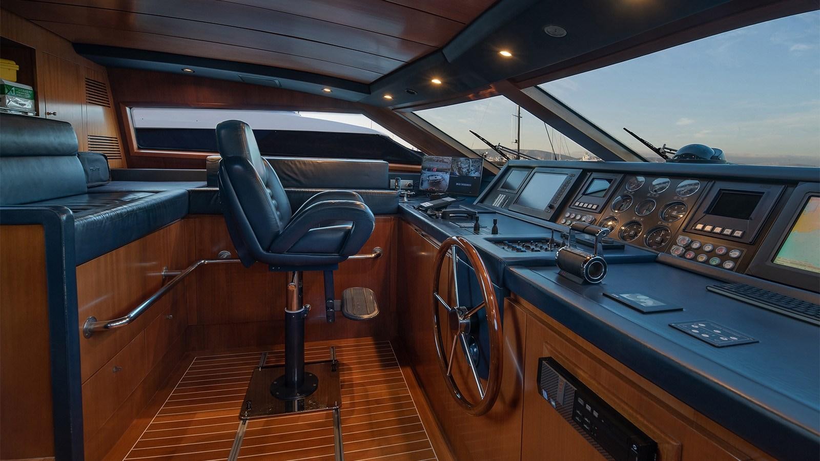 inside of a car aboard DIAMARE Yacht for Sale